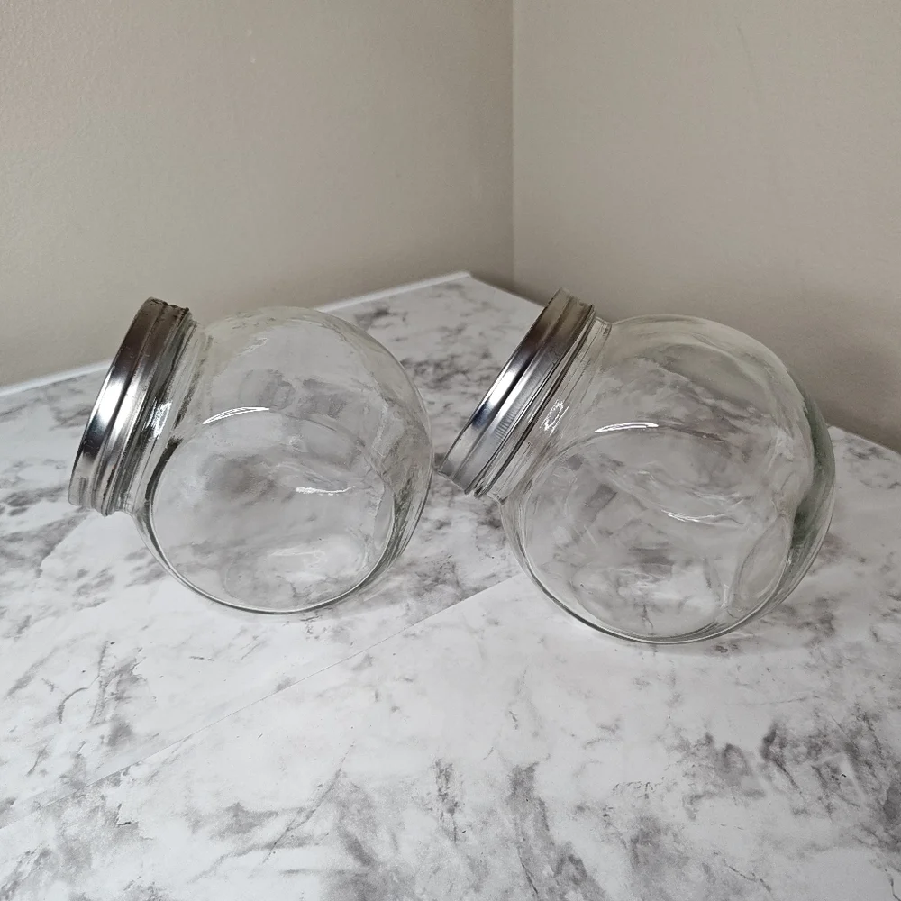 Glass Candy Storage Jars with Lid